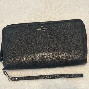 Kate Spade Black Leather Wallet